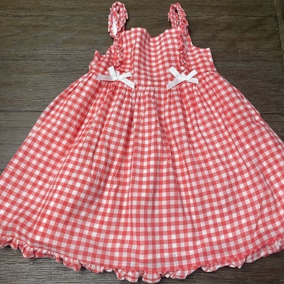 Tahari Other - Tahari Toddler Girl 2T Dress Summer White Red Plaid Sleeveless Dress